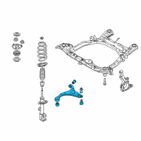 OEM Kia Sorento Arm Complete-Front Lower Diagram - 545001U000