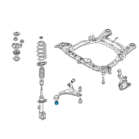 OEM 2008 Hyundai Elantra Bush-Front Lower Arm(G) Diagram - 54584-2K000