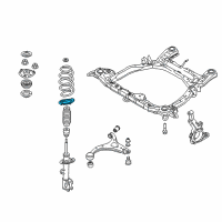 OEM 2012 Kia Sorento Pad-Front Spring Lower Diagram - 546331U000