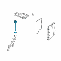 OEM 2012 Lincoln MKS Dipstick Diagram - AA5Z-7A020-A