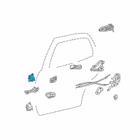 OEM 2006 Toyota Sequoia Upper Hinge Diagram - 68760-AC010