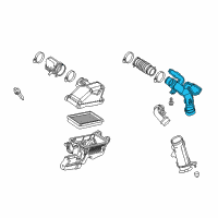 OEM Nissan Versa Duct-Air Diagram - 16554-9KA1B