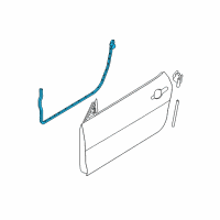 OEM Ford Mustang Lower Weatherstrip Diagram - BR3Z-6320530-A