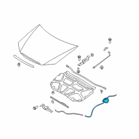 OEM 2008 Kia Spectra5 Cable Assembly-Hood Latch Diagram - 811902F000