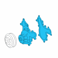 OEM Lexus LX570 Engine Water Pump Assembly Diagram - 16100-09491