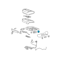 OEM 2005 Cadillac DeVille Lumbar Switch Diagram - 25710666