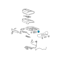 OEM Cadillac DTS Lumbar Switch Diagram - 25710666