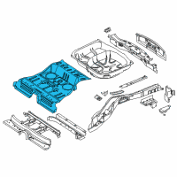 OEM 2011 Ford Explorer Center Floor Pan Diagram - BB5Z-7811160-A