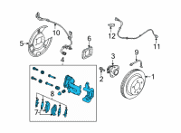 OEM 2019 Nissan Altima Brake-Rear LH Diagram - D4010-6CA2B