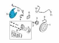 OEM Nissan Kicks Baffle Plate Diagram - 44151-5RY0A