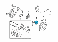 OEM 2021 Nissan Kicks Hub Assembly-Rear Axle Diagram - 43202-5R00A
