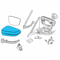 OEM 2022 BMW 740i COVER CAP, CERIUM GREY, LEFT Diagram - 51-16-5-A17-B47