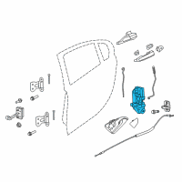 OEM 2017 Chevrolet SS Latch Diagram - 13579566