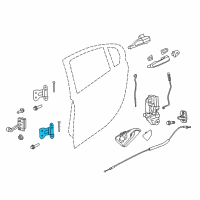 OEM 2015 Chevrolet Caprice Lower Hinge Diagram - 92262662