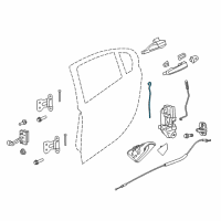 OEM 2016 Chevrolet SS Lock Rod Diagram - 92254119