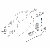 OEM 2017 Chevrolet Caprice Lock Rod Diagram - 92254117