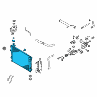 OEM Kia Cadenza Radiator Assembly Diagram - 253103S651