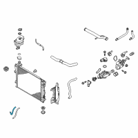 OEM Kia Cadenza Hose Assembly-Radiator, Upper Diagram - 25414F6500