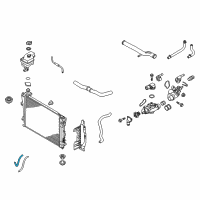 OEM 2017 Kia Cadenza Hose Assembly-Radiator, Upper Diagram - 25414F6500