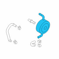 OEM 2017 Infiniti Q50 Cooler ASY Oil Diagram - 21305-JK25A