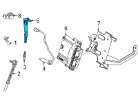 OEM 2022 Ford F-350 Super Duty Ignition Coil Diagram - HL3Z-12029-C