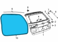 OEM 2021 Jeep Grand Cherokee L LIFTGATE Diagram - 68479380AA