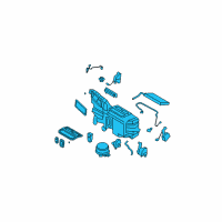 OEM Ford Edge Evaporator Assembly Diagram - 9T4Z-19B555-G