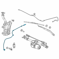 OEM Chrysler Hose-Washer Reservoir Diagram - 68145477AA