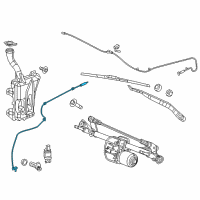 OEM 2017 Chrysler 200 Hose-Washer Reservoir Diagram - 68145477AA