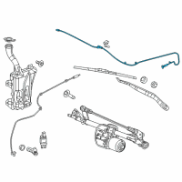 OEM Chrysler Hose-Windshield Washer Diagram - 68145476AA