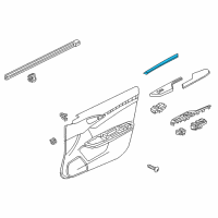 OEM 2018 Honda Civic Panel Assy., R. FR. Trim *NH998L* (DRY METAL CARBON) Diagram - 83520-TBA-A21ZB