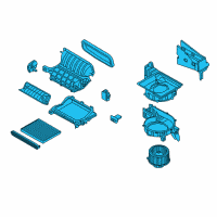OEM 2017 Hyundai Santa Fe Sport Blower Unit Diagram - 97100-4Z000