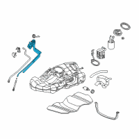 OEM 2000 Saturn LS2 Pipe Asm, Fuel Tank Filler Diagram - 10382365