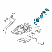 OEM 2000 Saturn LW1 Fuel Pump Assembly Diagram - 15295455