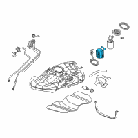 OEM 2000 Saturn LS2 Fuel Pump Diagram - 15295456