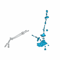 OEM 2014 Kia Rio Lever Complete-Gear Diagram - 437001W200
