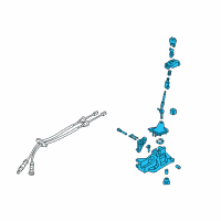 OEM 2016 Kia Rio Lever Complete-Gear Diagram - 437001W200HU