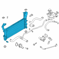 OEM Ford Edge Radiator Diagram - CT4Z-8005-A