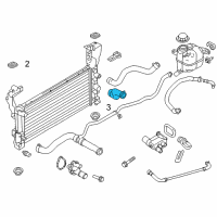 OEM Ford Edge Lower Hose Diagram - CT4Z-8286-A