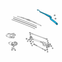 OEM 2020 Acura ILX Arm, Windshield Wiper Diagram - 76610-TX6-A01