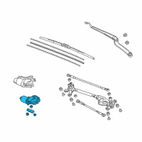 OEM Acura Motor, Front Wiper Diagram - 76505-TX6-A01