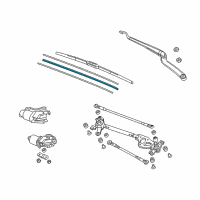 OEM 2015 Acura ILX Rubber, Blade (475MM) Diagram - 76632-SYP-004