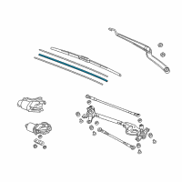 OEM Acura ILX Rubber, Blade (475MM) Diagram - 76632-SYP-004