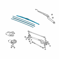 OEM 2019 Acura ILX Windshield Wiper Blade Diagram - 76620-TX6-A01