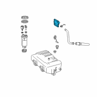 OEM Dodge B350 Fuel Filter Housings Diagram - 4185498