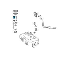 OEM 1994 Dodge Ram 1500 Regulator-Fuel Pressure Diagram - 4864849AB