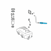 OEM 1995 Dodge B3500 Tube-Fuel Tank Filler-Lower Diagram - 5217755