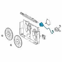 OEM Lexus NX200t Motor, Cooling Fan Diagram - 16363-36050