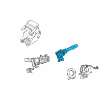 OEM Toyota Land Cruiser Front Wiper Switch Diagram - 84652-48121