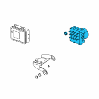 OEM Cadillac ABS Control Unit Diagram - 23158133